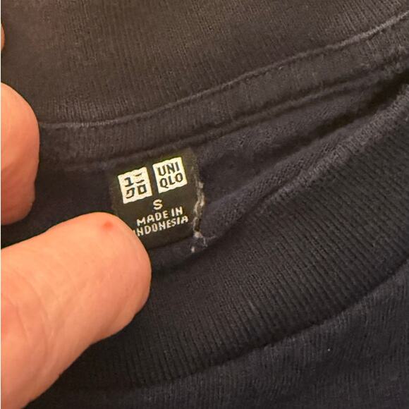 UNIQLO Red, White & Blue Striped Oversized Tee/T-Shirt, Size S - Picture 2 of 3